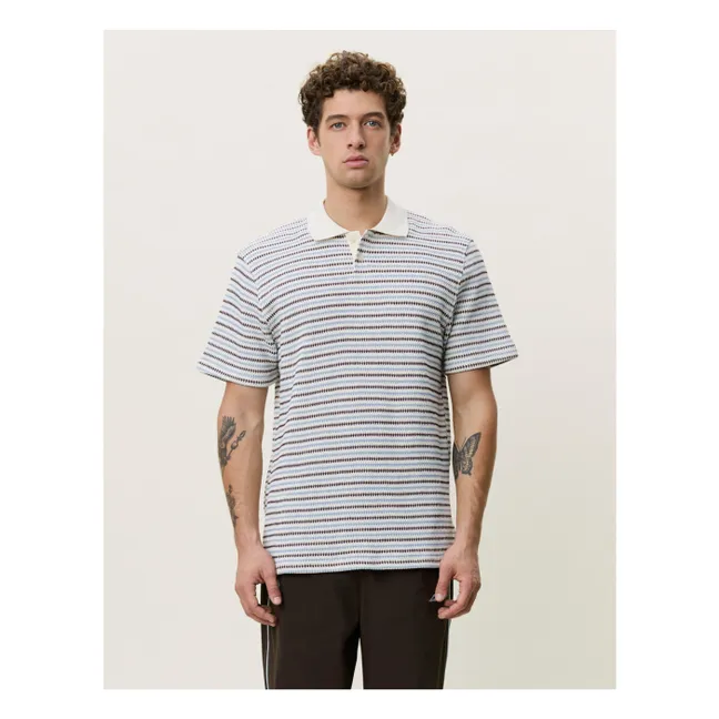 Polo de rayas | Blanco Roto