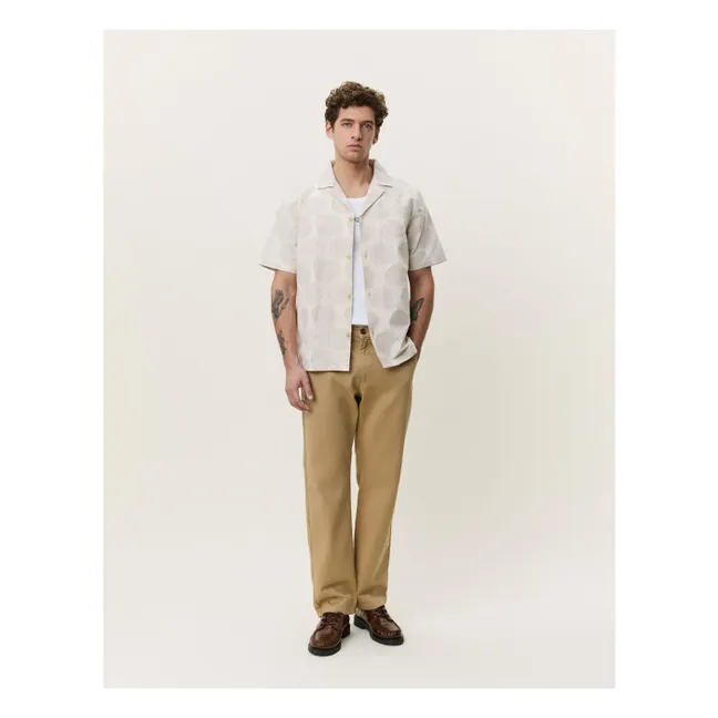 Camisa Dahlia Jacquard | Beige