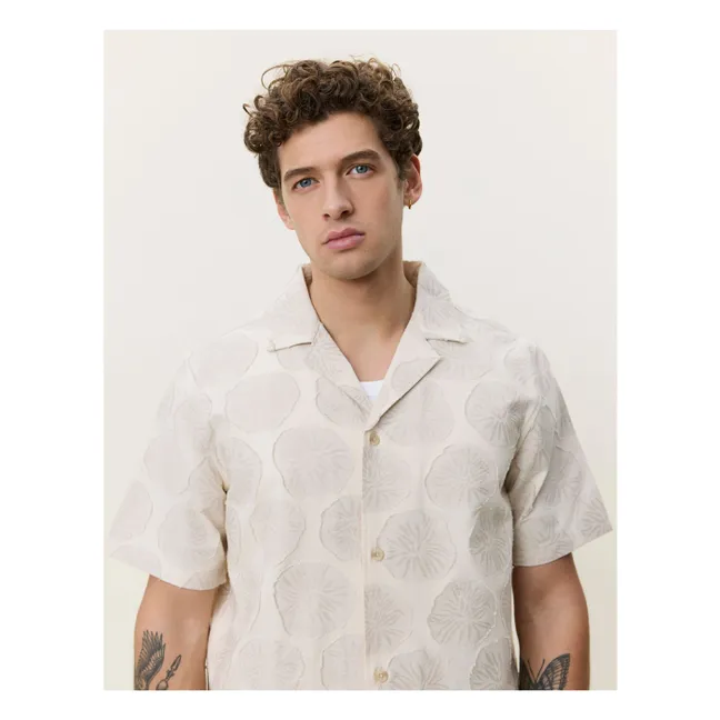 Camisa Dahlia Jacquard | Beige