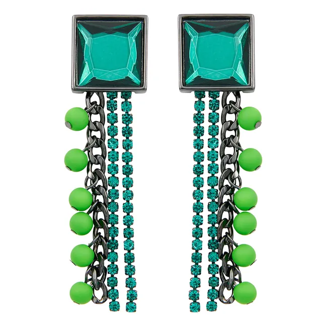 Boucles d'Oreilles Jearry Rhinestones | Avocat