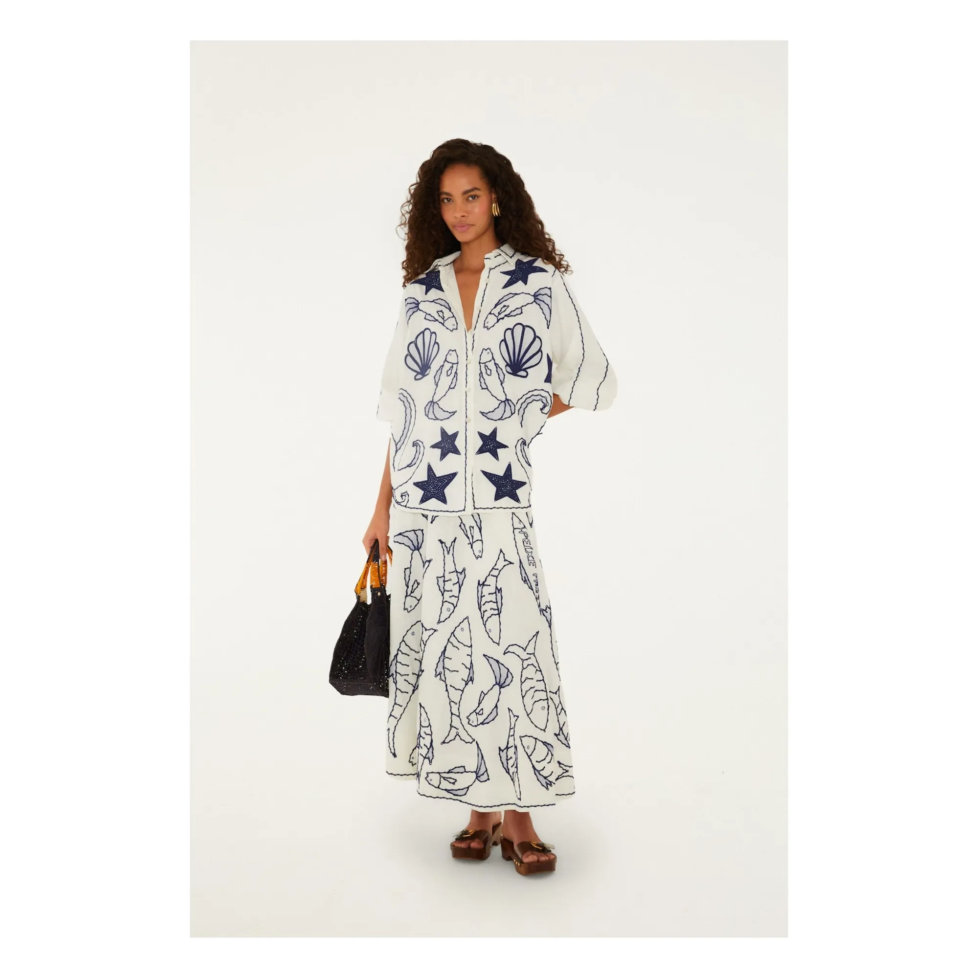 Chemise Fresh Fish Lin | Blanc cassé- Image produit n°5