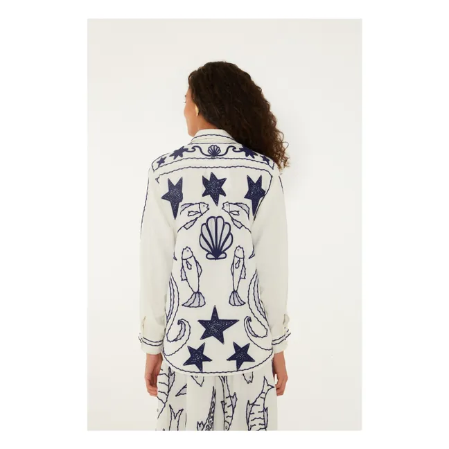 Chemise Fresh Fish Lin | Blanc cassé