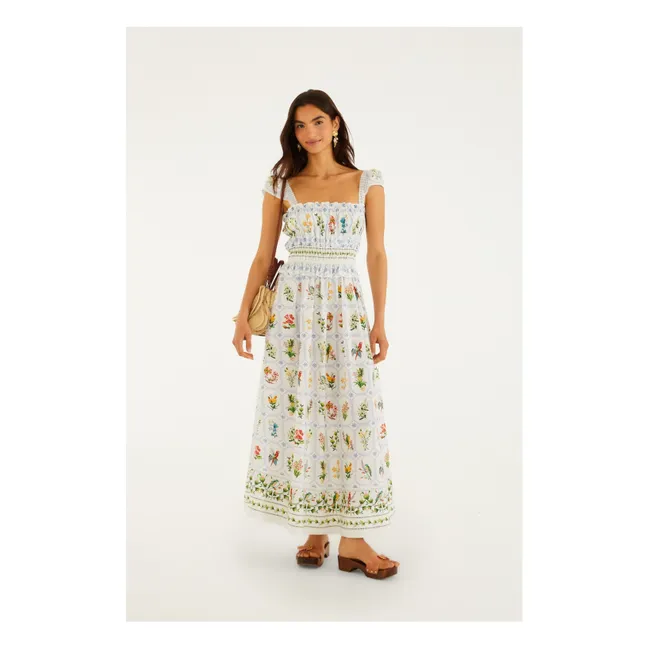 Robe Tropical Porcelain Coton | Blanc