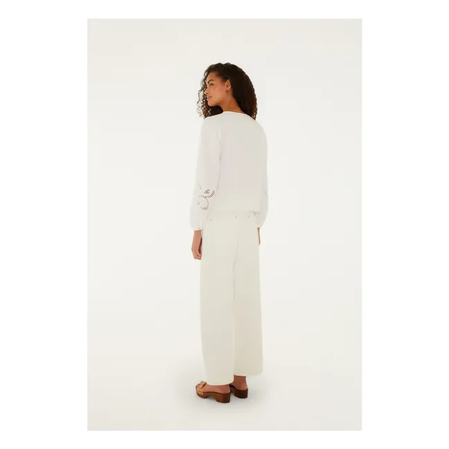 Pantalon Richelieu Coton | Blanc