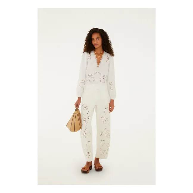 Pantalon Richelieu Coton | Blanc
