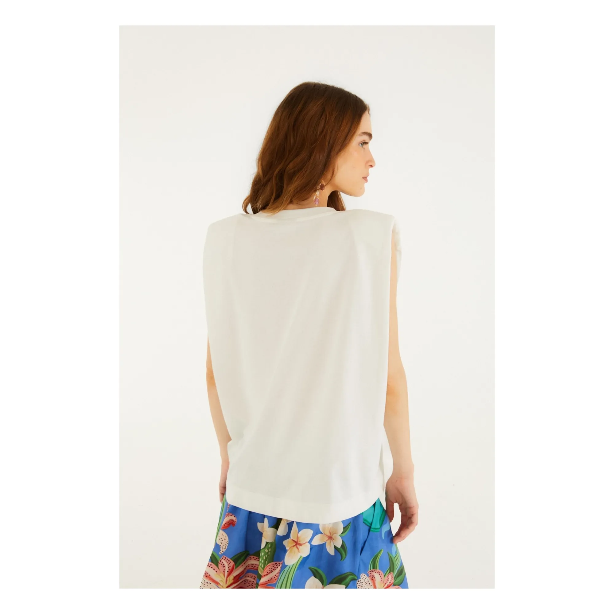 Top Fishing Dreams Coton | Blanc cassé- Image produit n°2