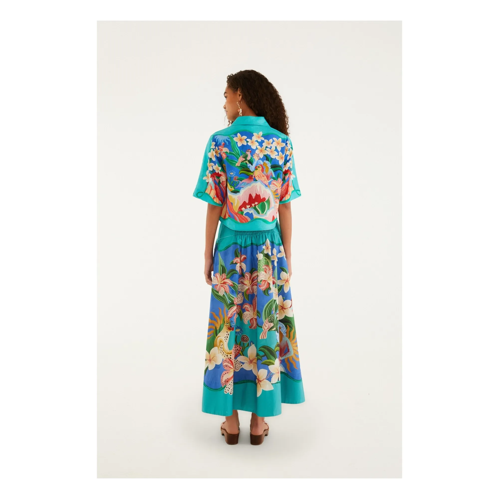 Jupe Garden Of Life Coton | Bleu- Image produit n°4