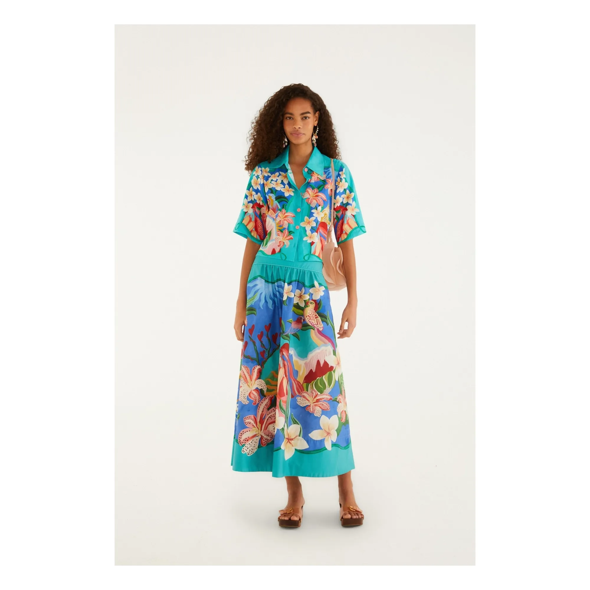 Jupe Garden Of Life Coton | Bleu- Image produit n°1