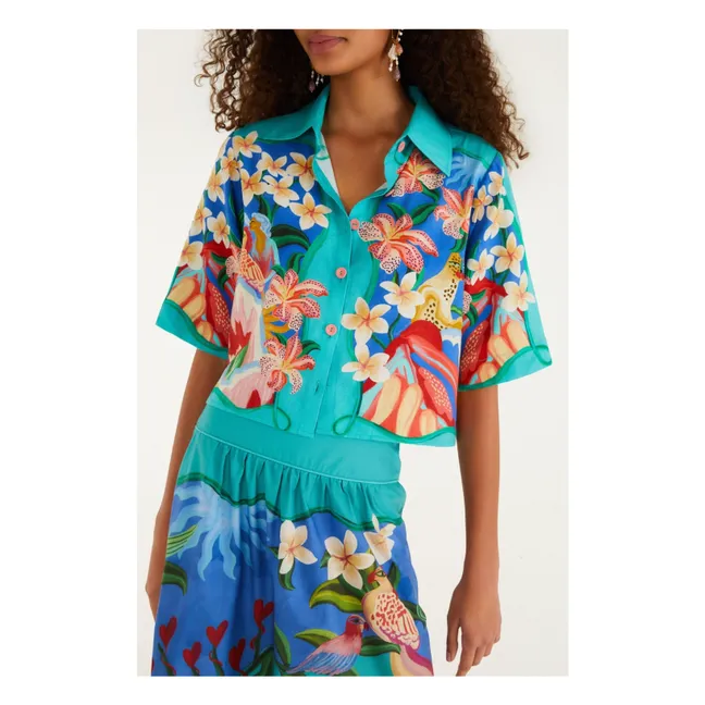 Chemise Garden Of Life Lin | Bleu