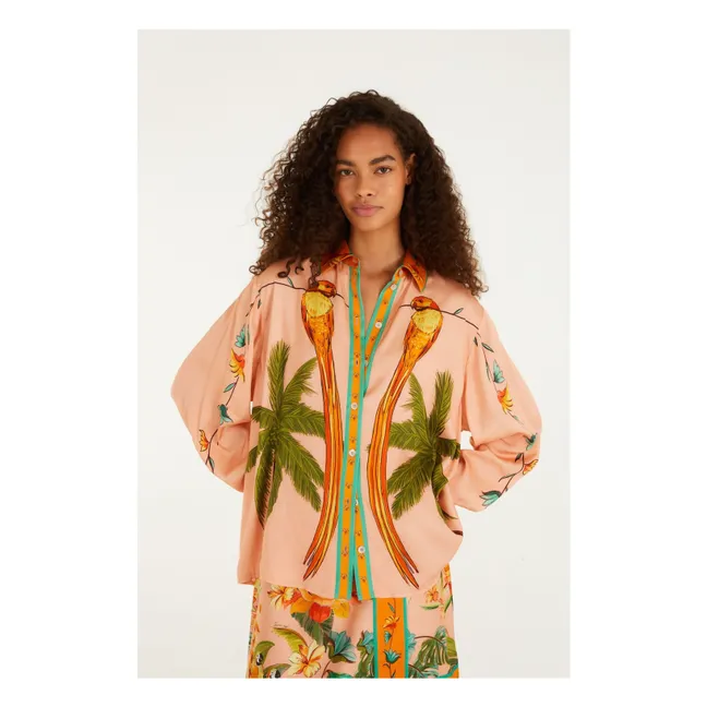 Chemise Birds | Corail