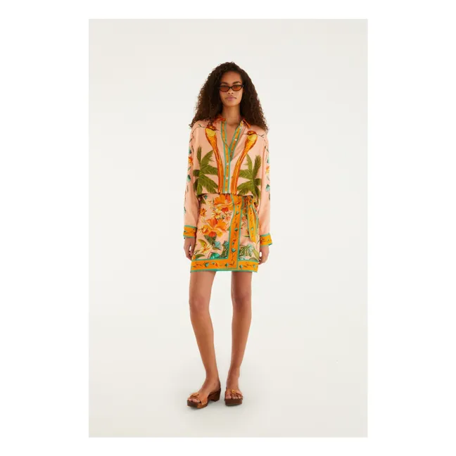 Chemise Birds | Corail