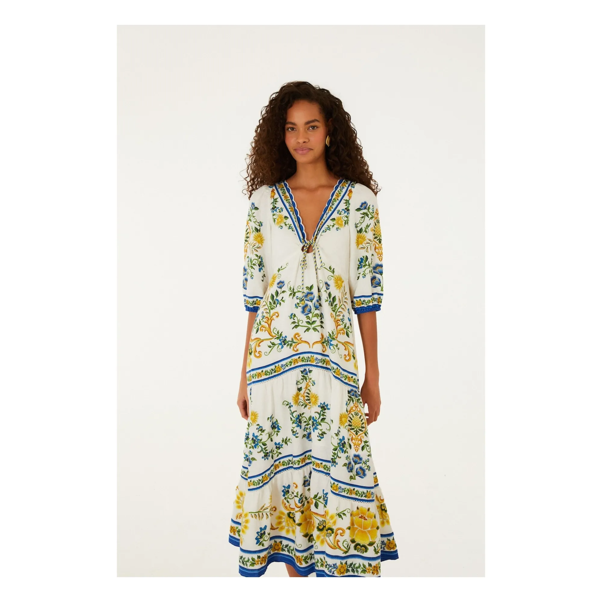 Robe Emily Lin | Blanc- Image produit n°2