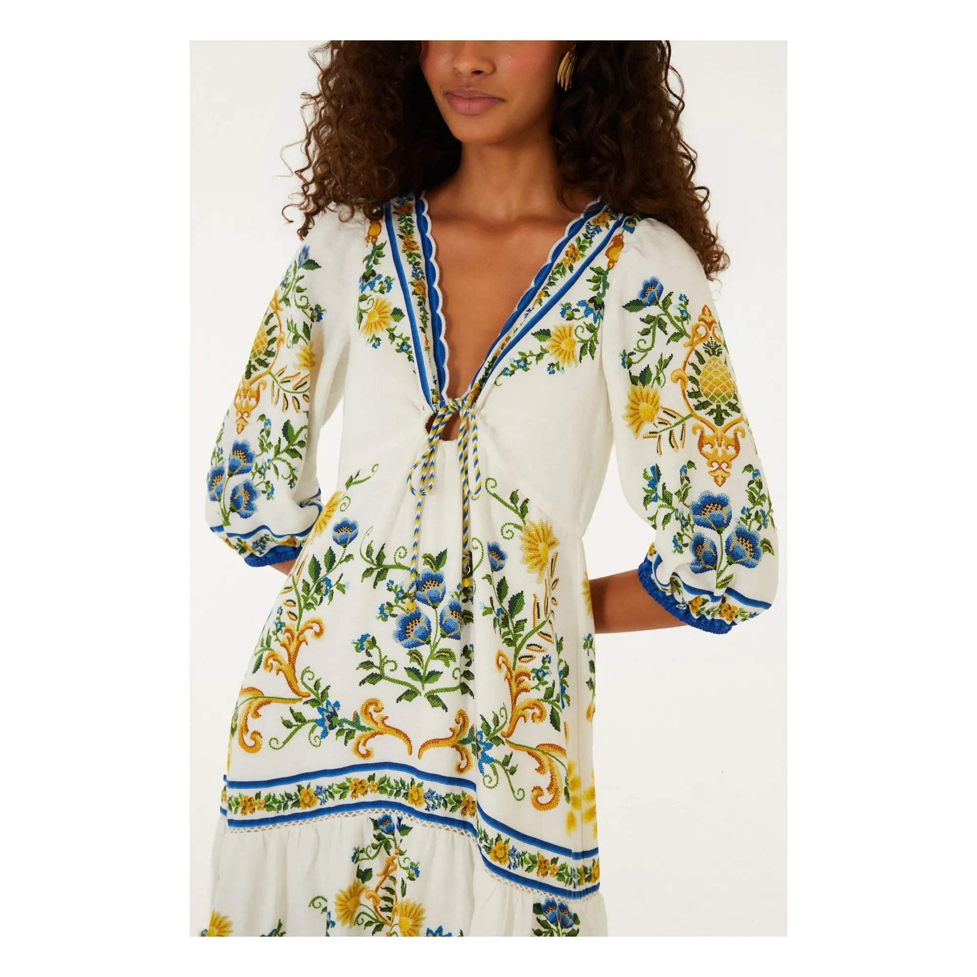 Robe Emily Lin | Blanc- Image produit n°3
