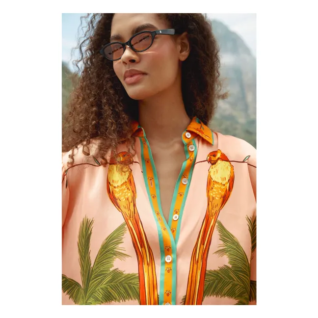 Chemise Birds | Corail