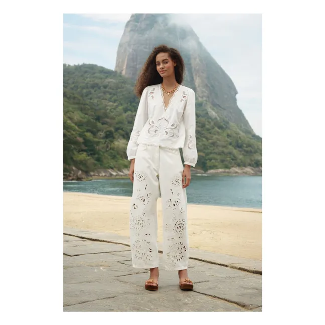 Pantalon Richelieu Coton | Blanc