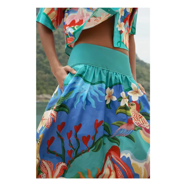 Jupe Garden Of Life Coton | Bleu