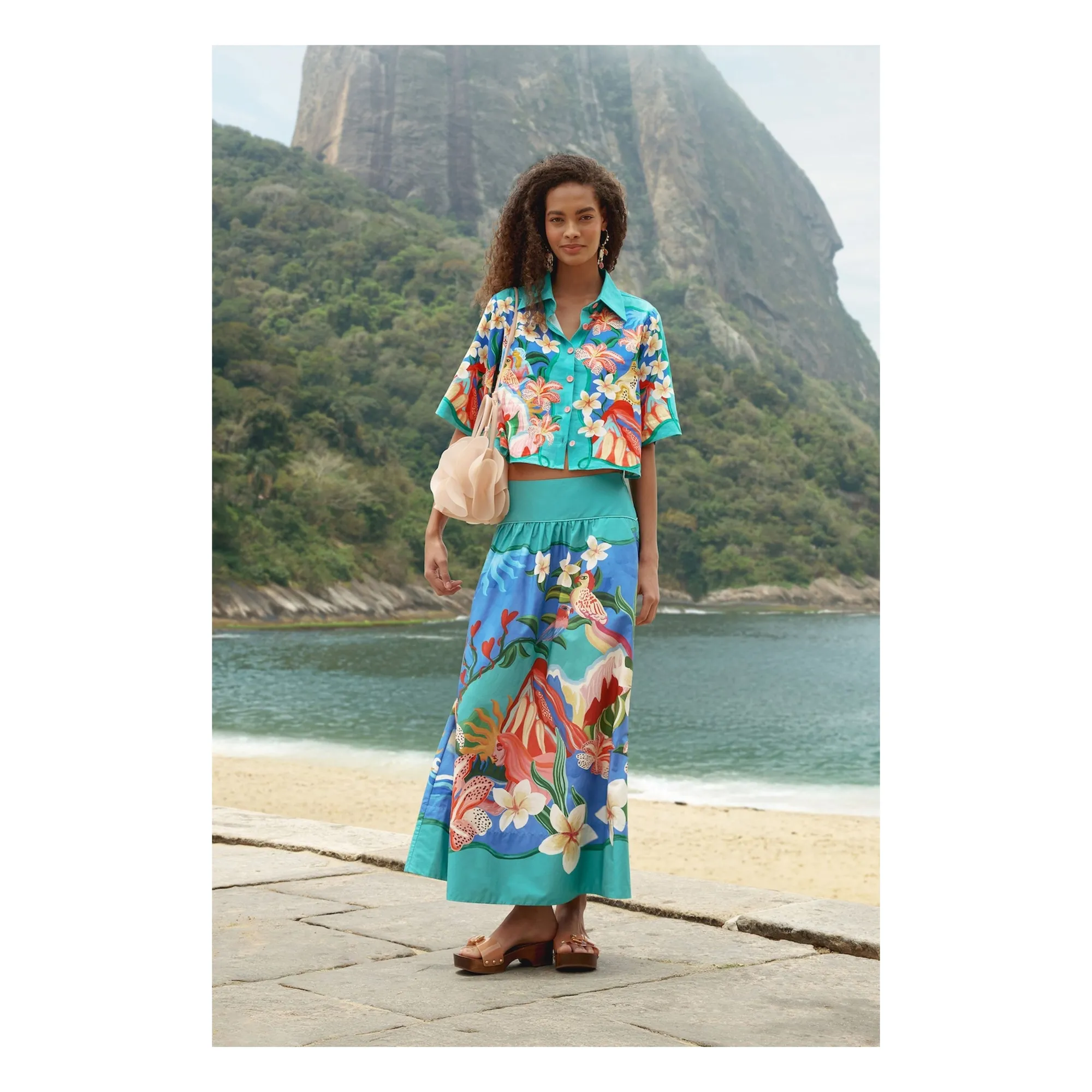 Jupe Garden Of Life Coton | Bleu- Image produit n°2