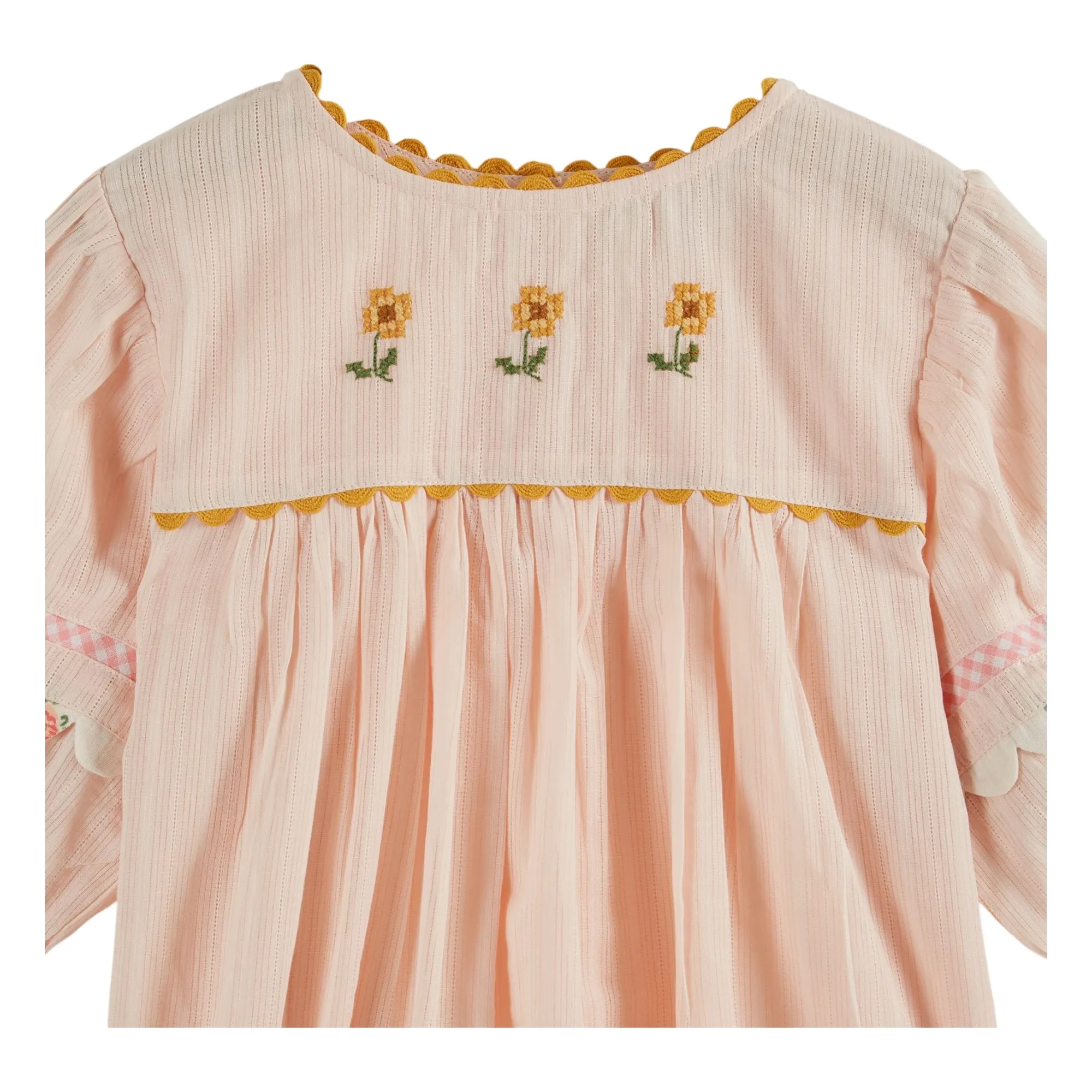 Blouse Brodée Fleurs | Crème- Image produit n°1