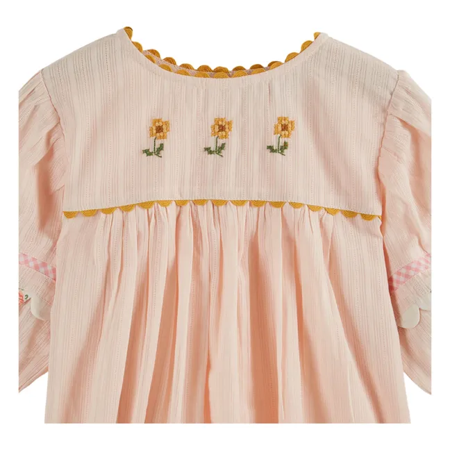 Blouse Brodée Fleurs | Crème