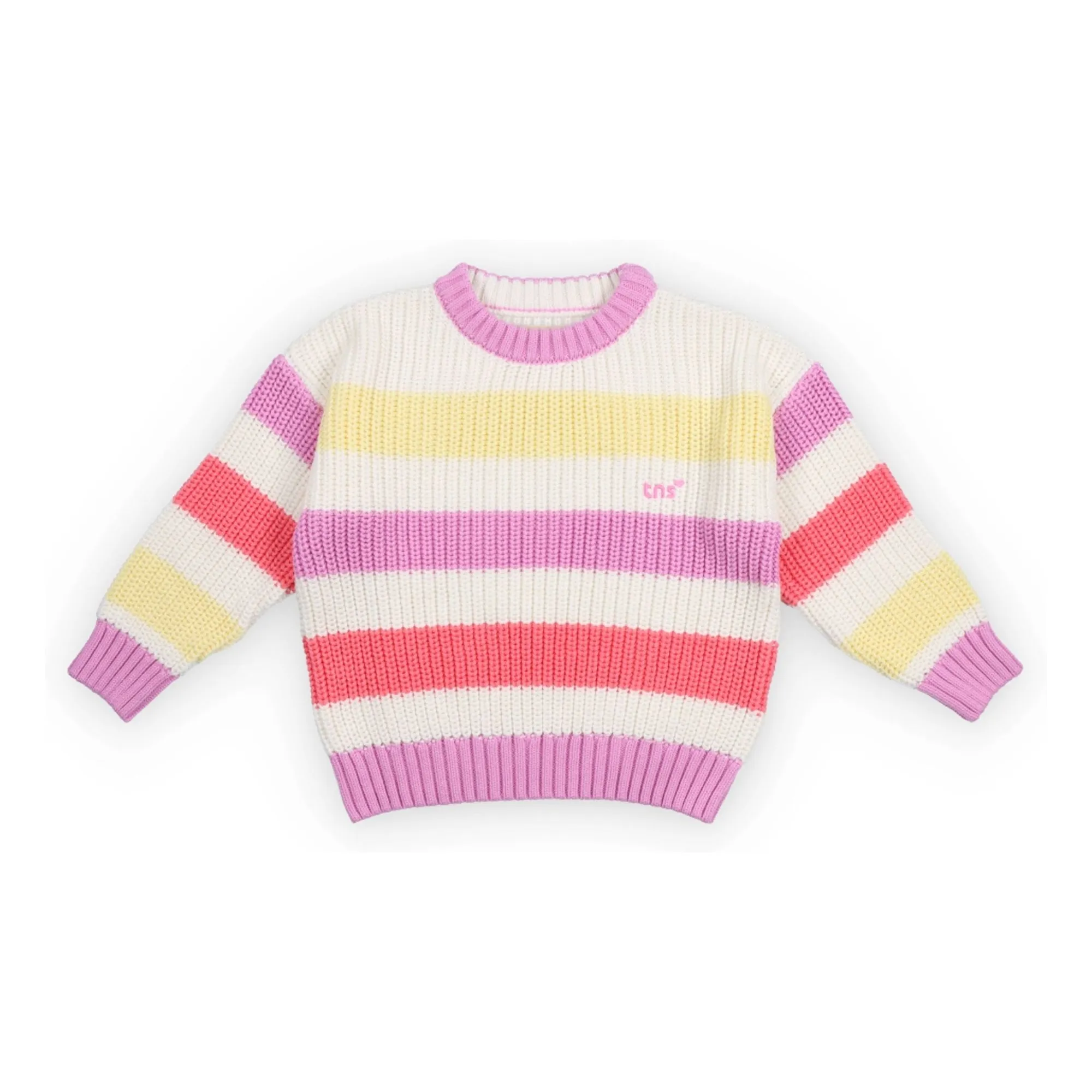 The New Society Lavender Celosia Striped Sweater