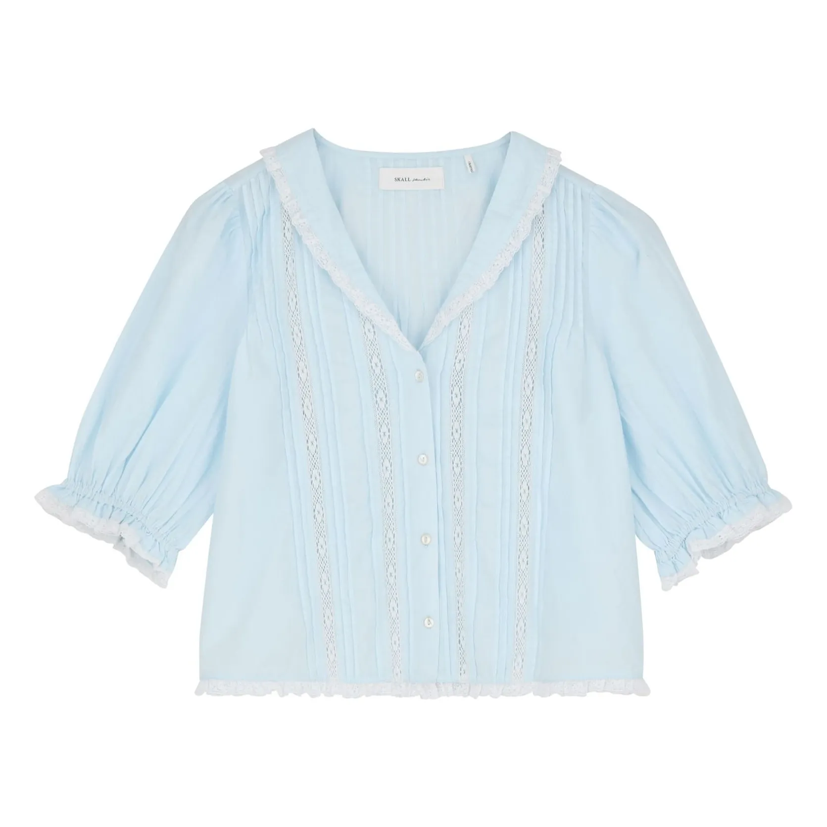Blouse Magnolia Coton Bio | Bleu ciel- Image produit n°0
