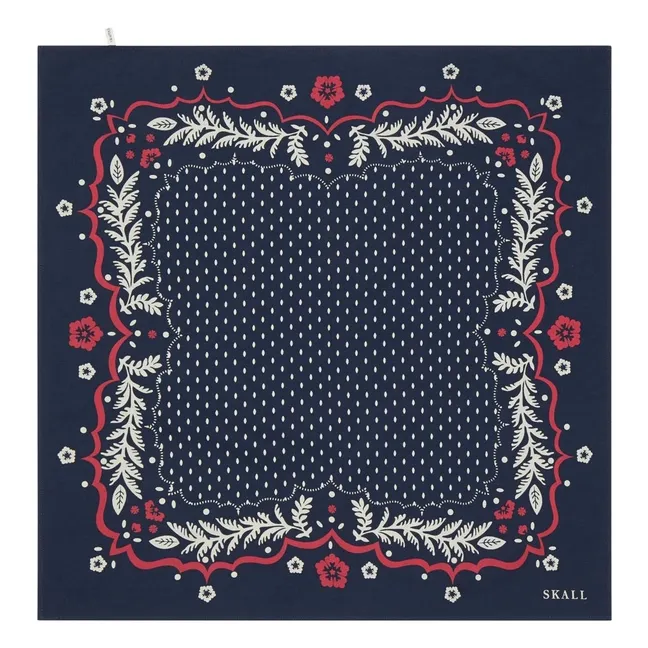 Foulard Juniper Coton Bio | Bleu marine