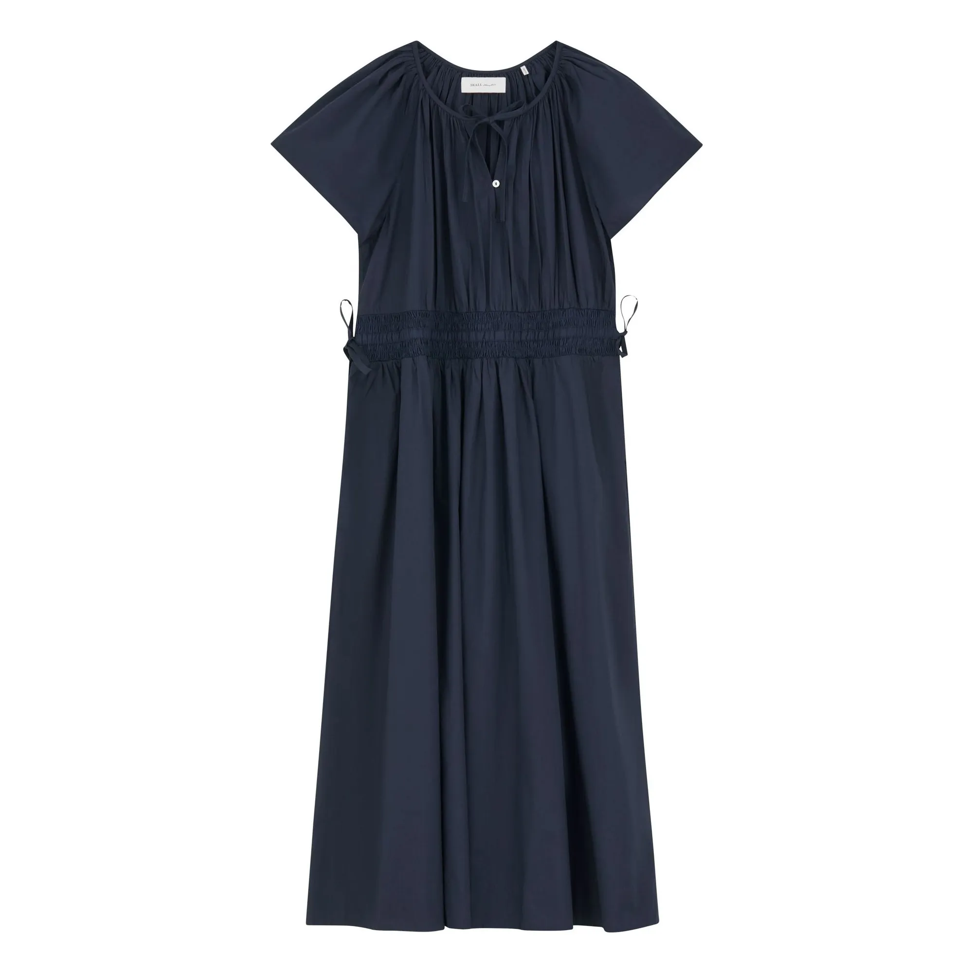 Robe Amira Coton Bio | Bleu marine- Image produit n°0