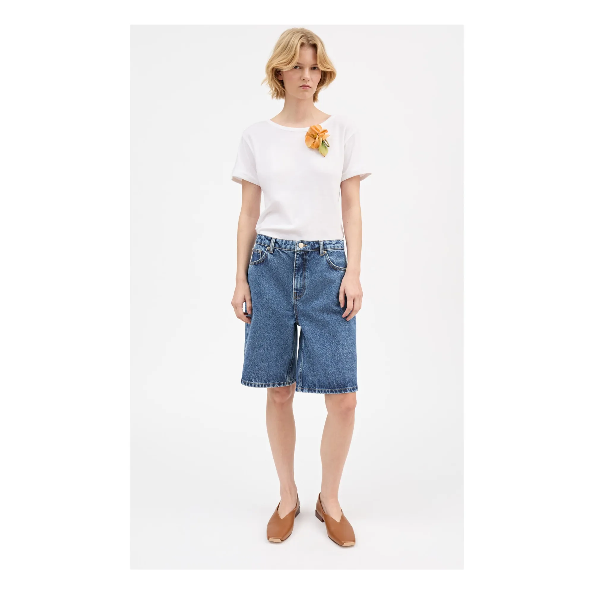 Short Wilson Coton Bio | Bleu- Image produit n°1