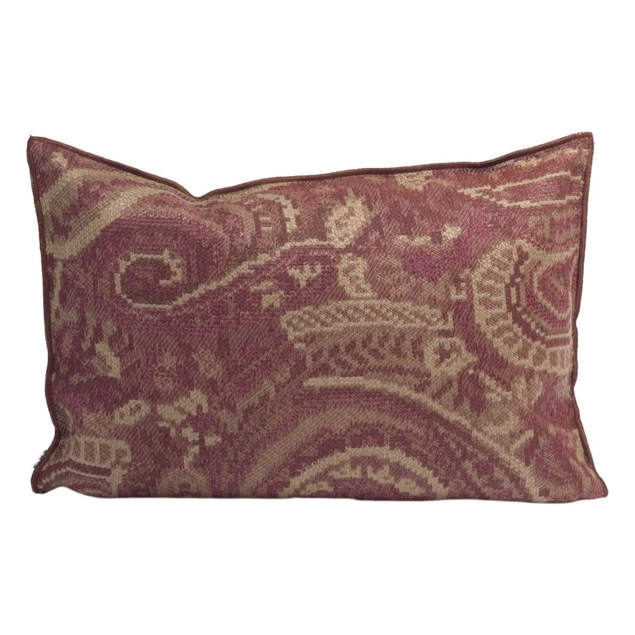 Coussin Vice Versa Jacquard Paisley In & Outdoor  | Rose- Image produit n°1