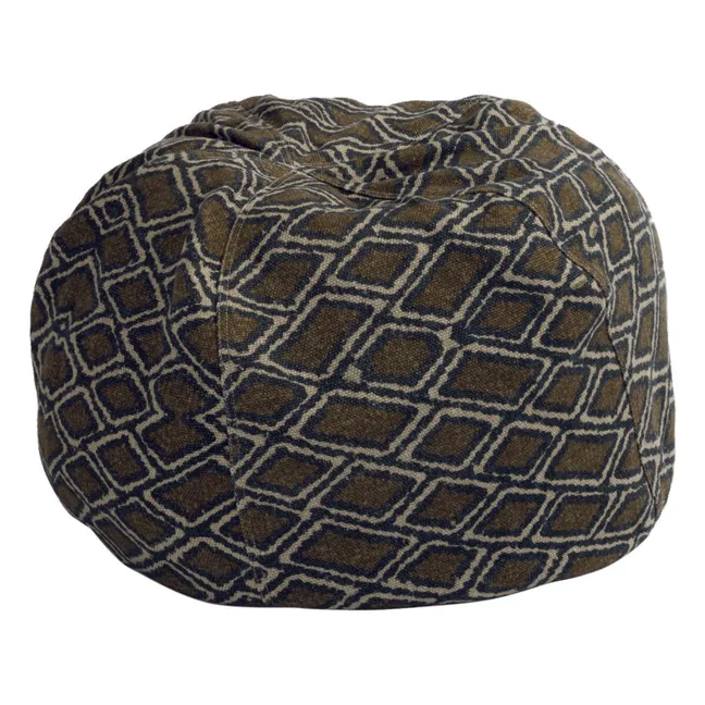 Pouf Bulle en lin Wabi Sabi  | Bronze