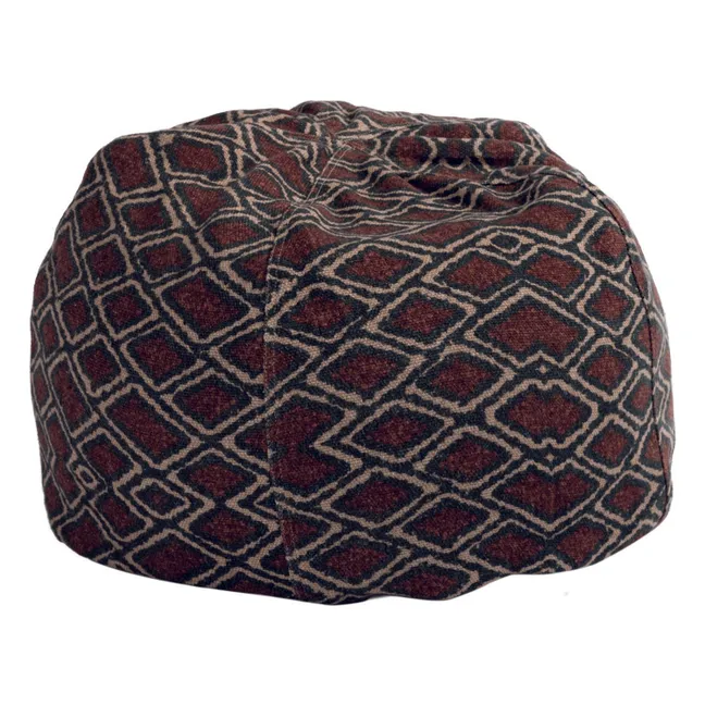 Pouf Bulle en lin Wabi Sabi  | Argile
