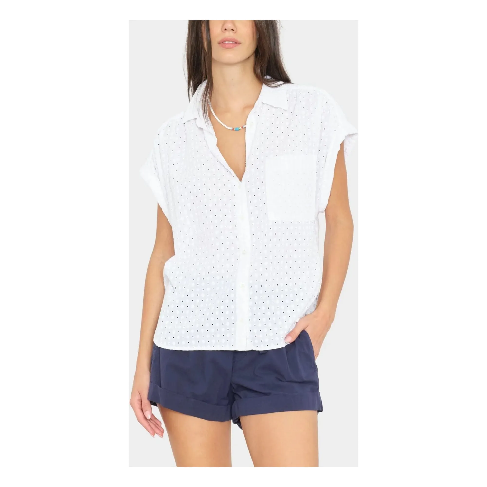 Xirena White Lexi Cotton Shirt