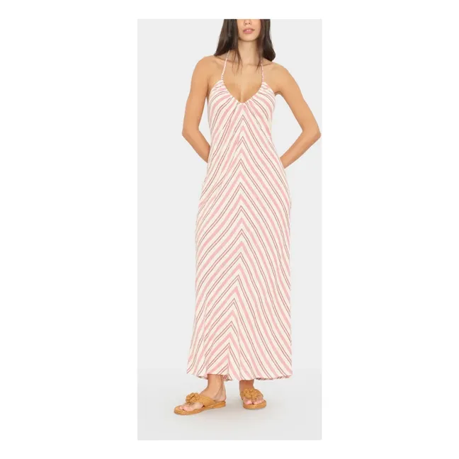 Robe Rayures Maggie | Rose