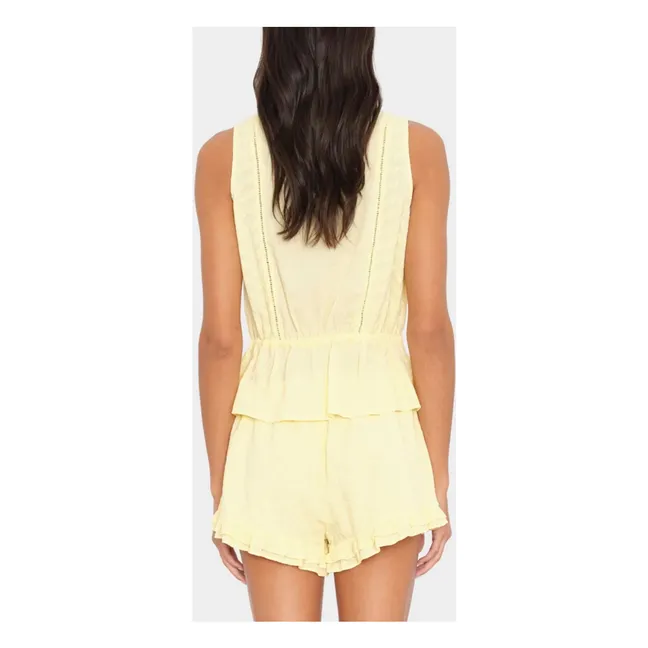 Capsule Léa Meylan : Top Emma Coton | Jaune