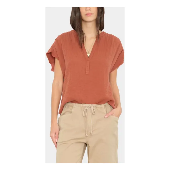 Blouse Kane Coton | Rouille