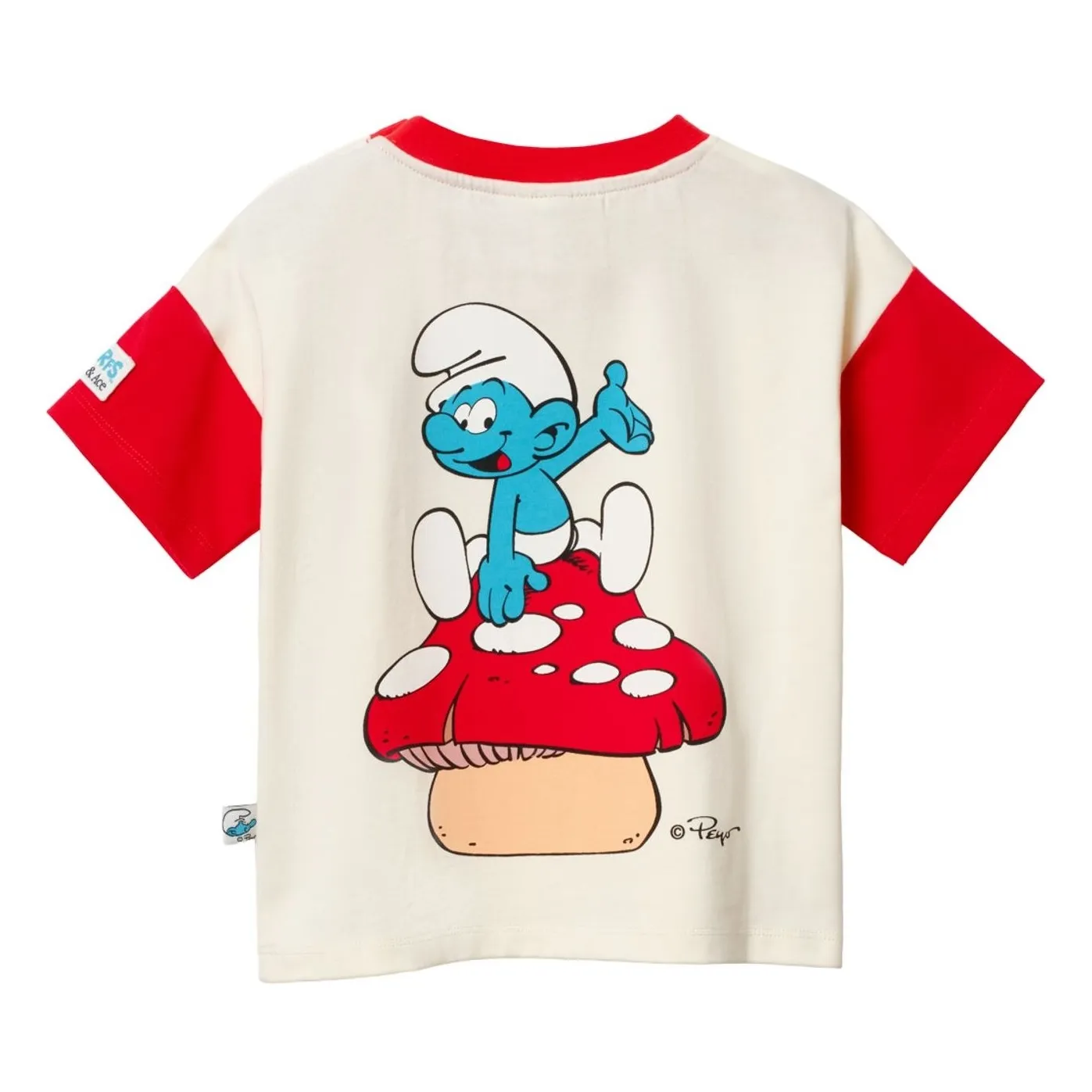 Goldie + Ace Ecru T-Shirt - X Schtroumpfs