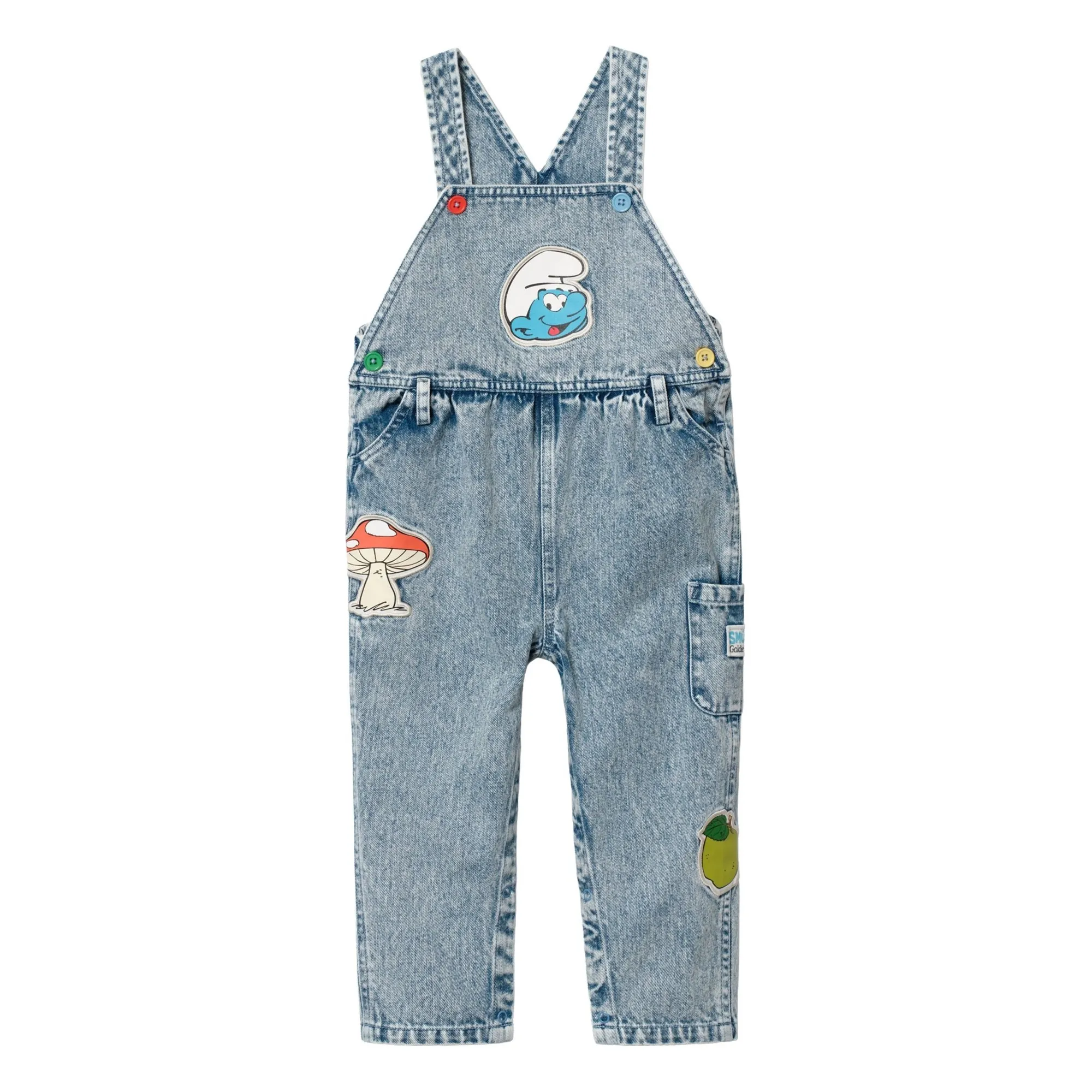 Salopette Denim - Goldie + Ace x Schtroumpfs | Bleu- Image produit n°0
