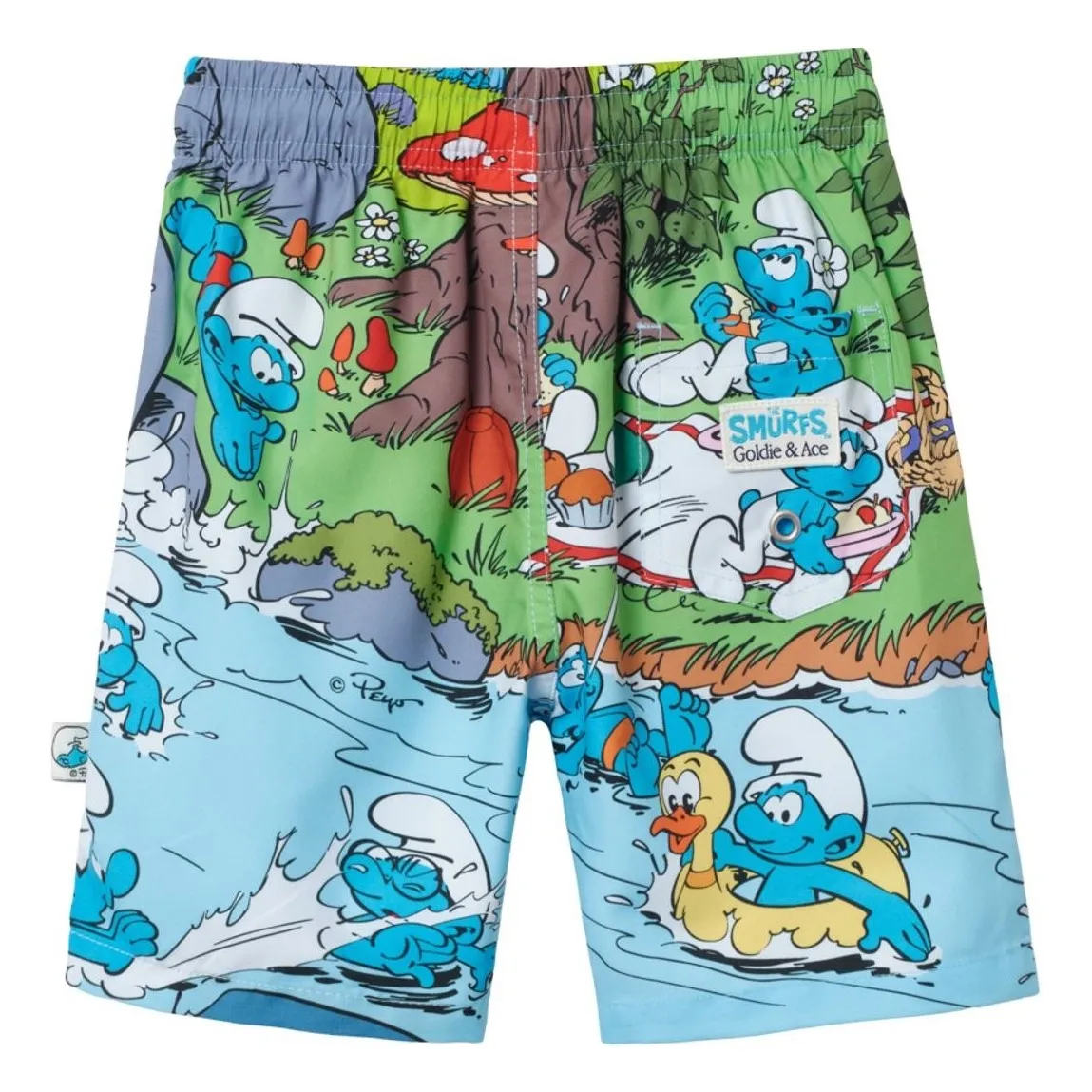 Short de Bain - Goldie + Ace x Schtroumpfs | Bleu- Image produit n°4