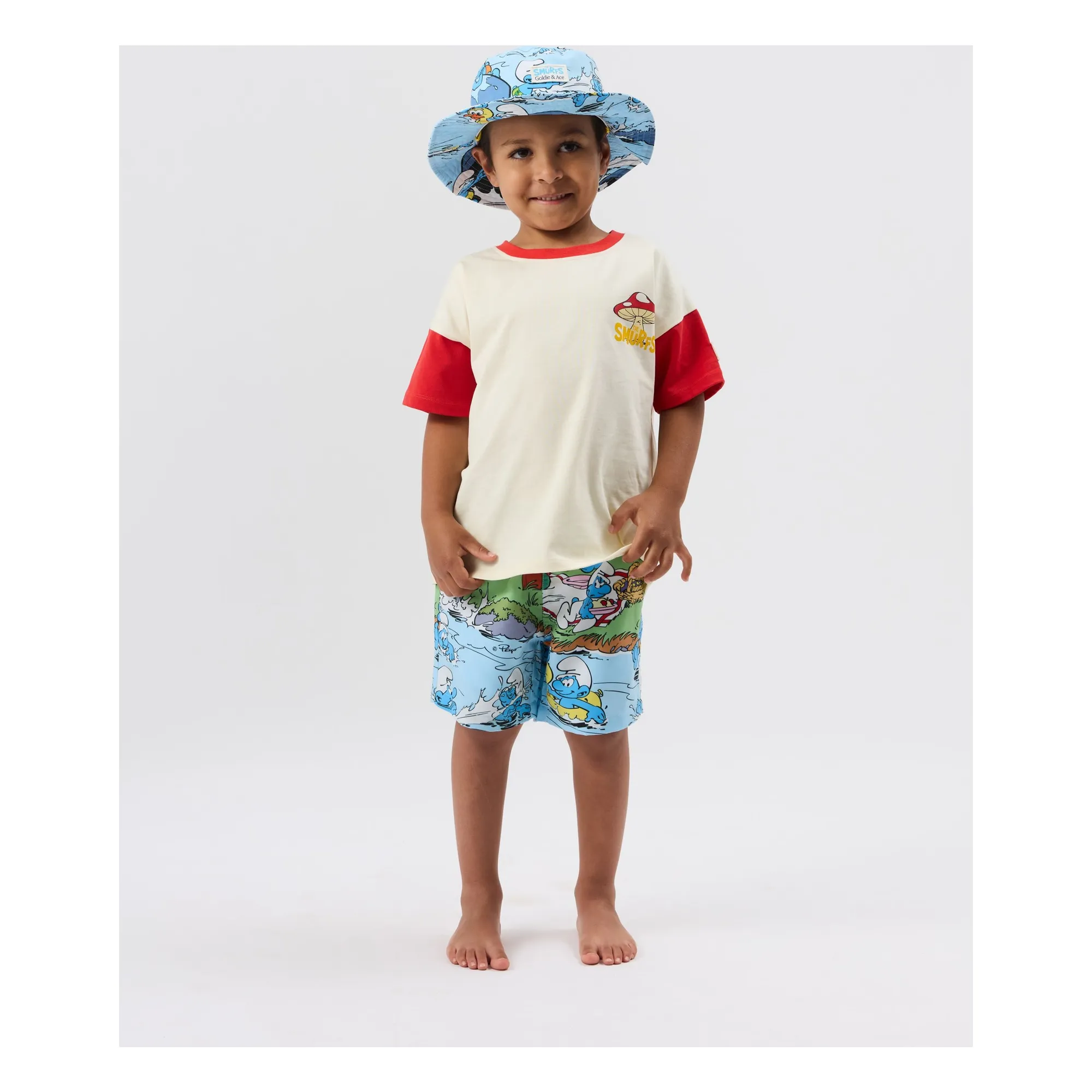 Short de Bain - Goldie + Ace x Schtroumpfs | Bleu- Image produit n°1