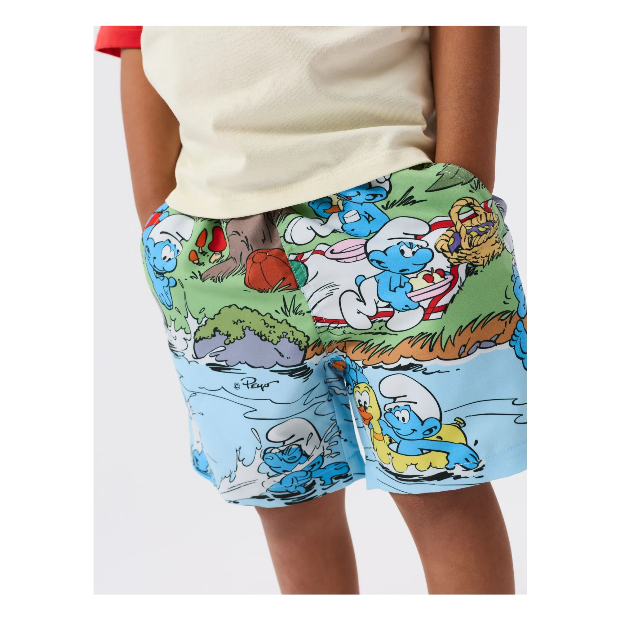 Short de Bain - Goldie + Ace x Schtroumpfs | Bleu- Image produit n°2