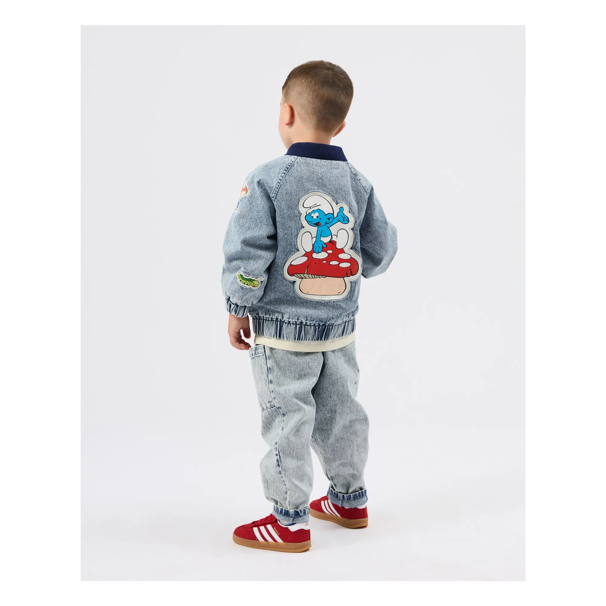 Blouson Denim - Goldie + Ace x Schtroumpfs | Bleu- Image produit n°7