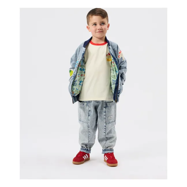 Blouson Denim - Goldie + Ace x Schtroumpfs | Bleu