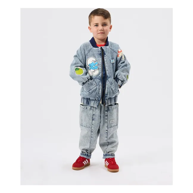 Blouson Denim - Goldie + Ace x Schtroumpfs | Bleu