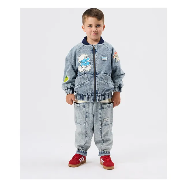Blouson Denim - Goldie + Ace x Schtroumpfs | Bleu