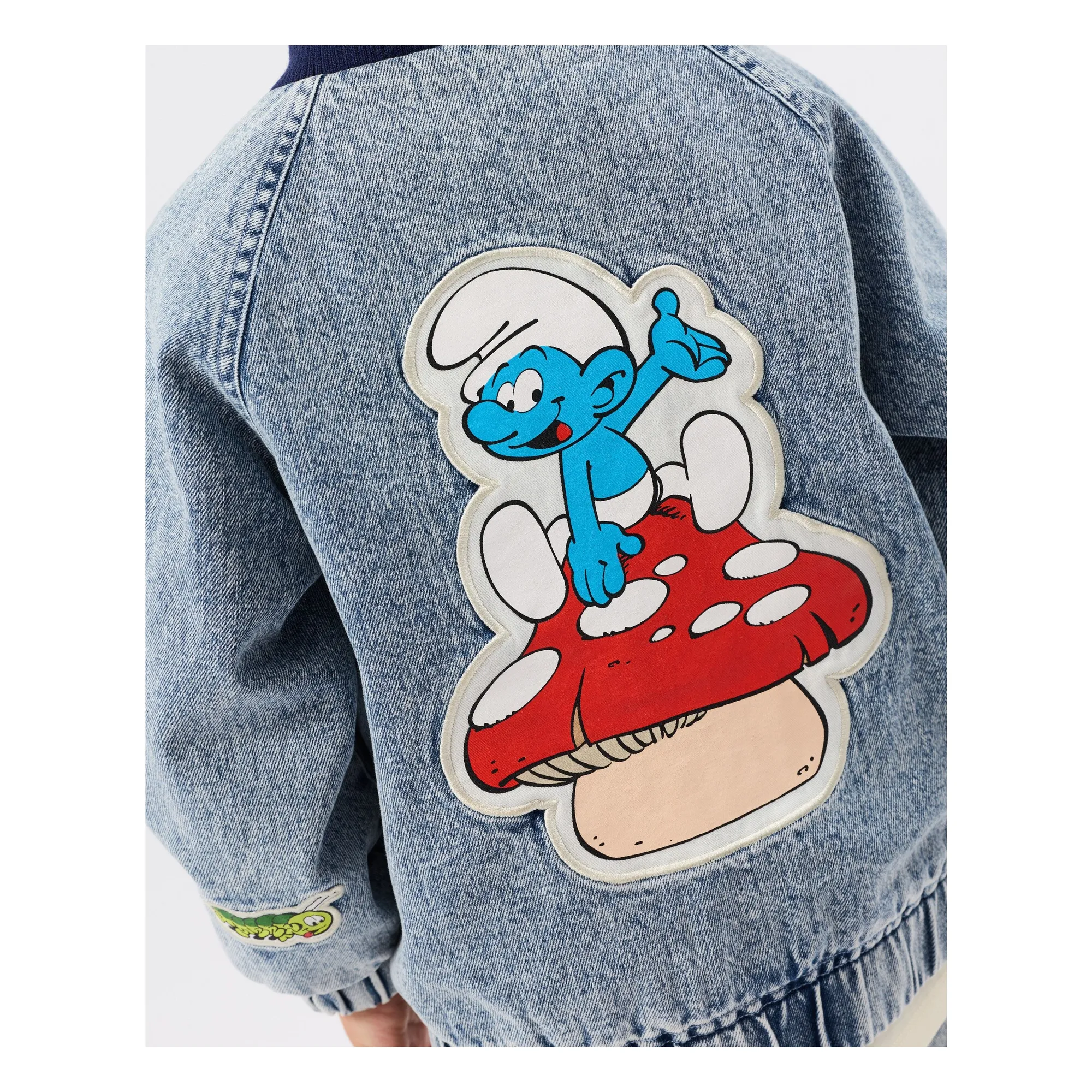 Blouson Denim - Goldie + Ace x Schtroumpfs | Bleu- Image produit n°8