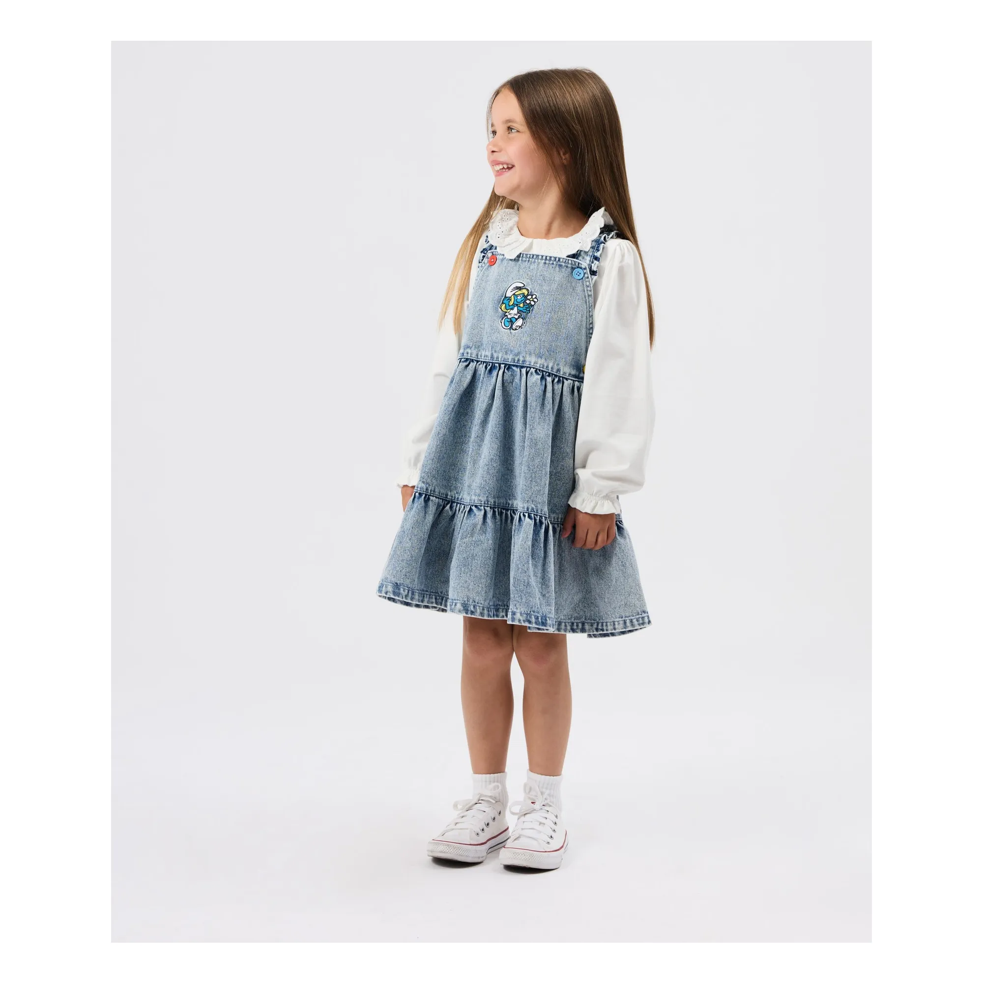 Robe Denim - Goldie + Ace x Schtroumpfs | Bleu- Image produit n°5