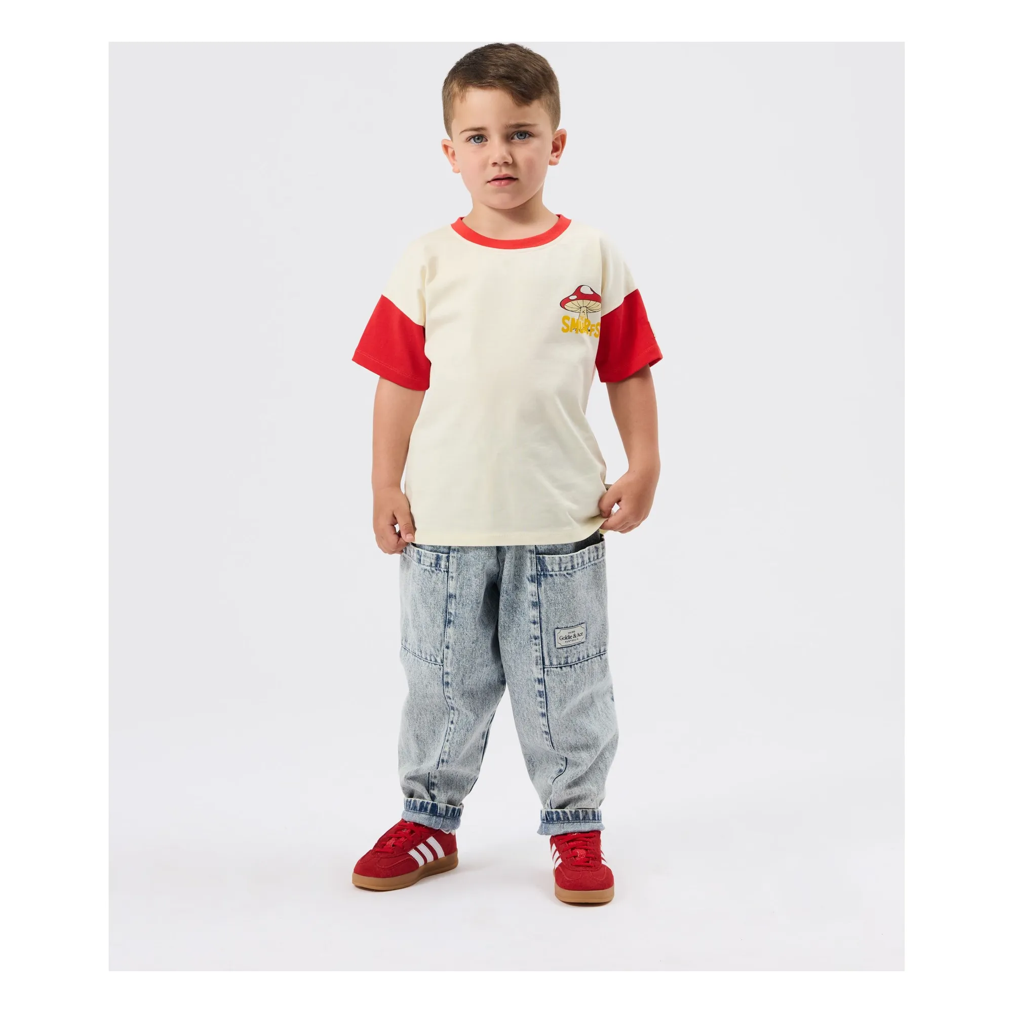 T-shirt - Goldie + Ace x Schtroumpfs | Ecru- Image produit n°5