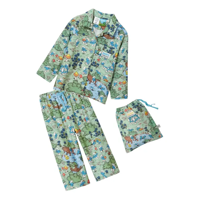 Pyjama - Goldie + Ace x Schtroumpfs | Vert