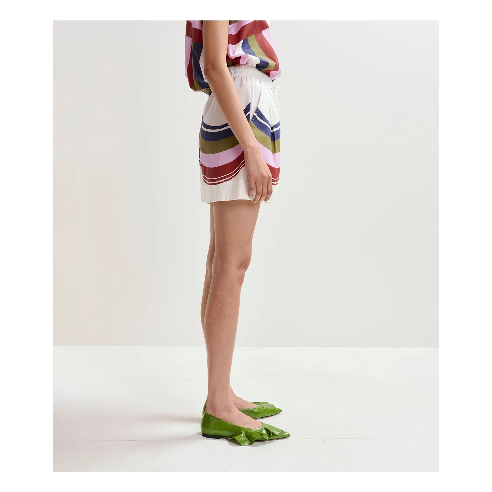 Short Jive Coton | Bleu- Image produit n°3
