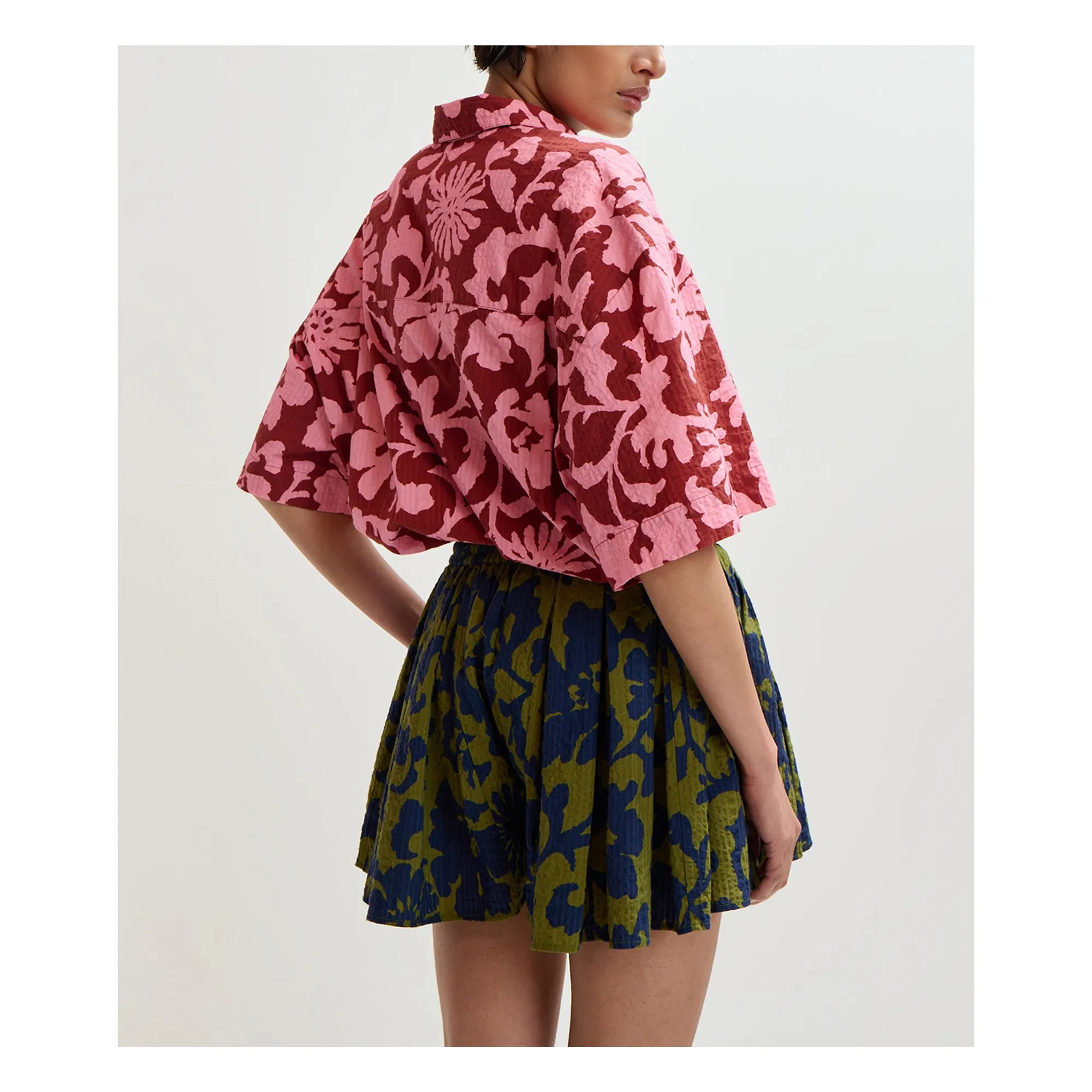 Short Jittery Coton | Avocat- Image produit n°2